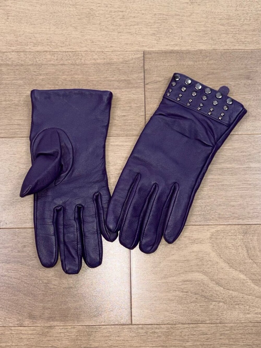 "SIMPLEMENT moi" women's medium leather gloves